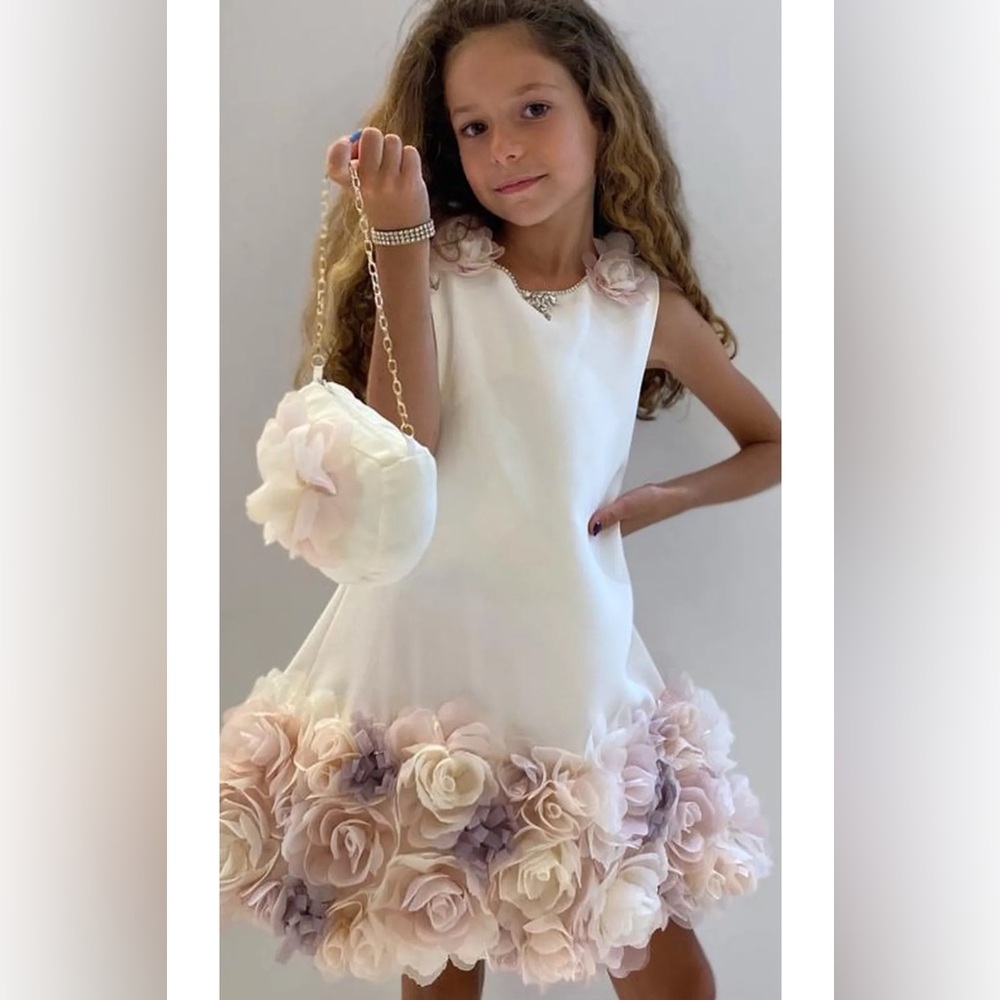 FINAL SALE✨

PINK GIRLS Floral White Dress with Pink Accents